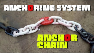 Chaîne d'ancre à maillons cloutés couleur personnalisée, chaînes de navire soudées en acier haute résistance, fabriquées en Chine, chaîne d'ancre, chaîne de câble, marine - Product Image 3