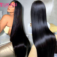 Peluca de Encaje HD de 30 Pulgadas y 250 Densidades, Lisa, Sin Pegamento, Pre-Arrancada, de Cabello Humano Natural Virgen Vietnamita, Pelucas Frontales de Encaje para Mujer