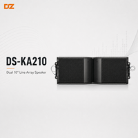 Sistema de Sonido Line Array Activo Compacto Doble de 10 Pulgadas, Subwoofer de 600W-1000W, Altavoz de Bajos para Exteriores, Ideal para Espectáculos y Escenarios