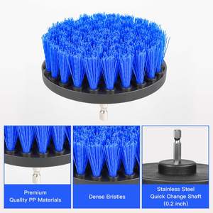 Perceuse rotative 20 pièces, jeu de tournevis électriques de <span class=keywords><strong>nettoyage</strong></span> de <span class=keywords><strong>voiture</strong></span>, brosses de perçage, jantes, tapis, cuisines - Product Image 6