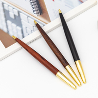 Stylo bille en bois de haute qualité avec logo d'entreprise, encre noire/bleue, pour usage professionnel et scolaire, vente en gros