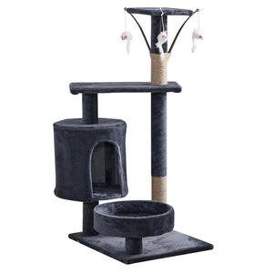 Árbol rascador para gatos al por mayor, casa para gatos integrada, ahorrador de espacio para apartamentos pequeños, juguete para gatos, poste rascador de sisal para mascotas - Product Image 4