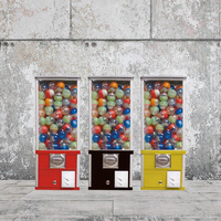 Distributeur automatique de bonbons rectangulaire Niudele, système de paiement par jetons, capacité de 150 à 200 pièces, construction en métal PC, durée de vie de 1 à 2 ans