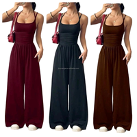 Combinaison ample à col rond et manches lanternes irrégulières pour femme, nouvelle collection automne-hiver 2026