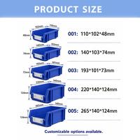 Bac de rangement multifonctionnel rectangulaire classique pour pharmacie hospitalière, avec compartiments empilables, bac ouvert, bacs suspendus à l'avant, organisateur de rayonnages en plastique