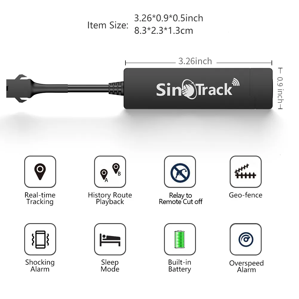 SinoTrack ST-901A 인기있는 실시간 GPS 추적 엔진 차단 자동차 Gps 추적기 무료 앱