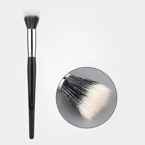 Brocha cosmética punteada HMU, brocha de maquillaje en polvo colorete multifunción, brocha punteada de etiqueta privada para colorete