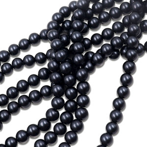 Perles rondes mates imitation perle de 4/6/8 mm, perles en verre avec trous, de couleur, certifiées grade A, pour projets de bricolage, vente en gros - Product Image 4