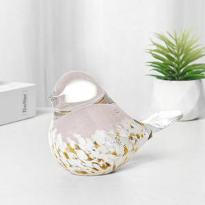 Figura de Pájaro de Cristal Hecha a Mano, Pulida, Ecológica, con Estampado Animal, Regalo de Navidad o Cumpleaños, Animales Decorativos Coleccionables - Product Image 5