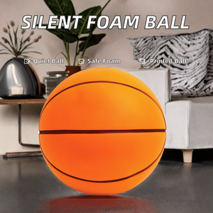 Balón de Baloncesto de Espuma PU Silencioso para Interiores, Tamaño 7, con Cubierta de Espuma, Personalizado con Impresión, para Ejercicio y Juego de Adultos - Product Image 2