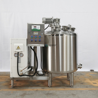 50l-500l yaourt laitier à petite échelle faisant la machine de pasteurisation de jus de lait pasteurisateur pasteurisant réservoir de refroidissement