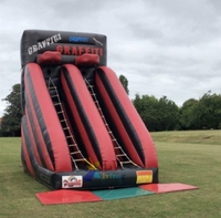 Jeux de sport d'escalade à double échelle gonflable en plein air pour adultes