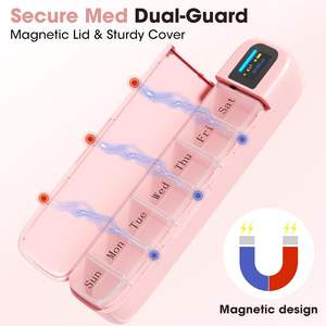 7일 스마트 약통 알람 자동 전자 약통 알림 약 케이스 정시 약 복용용 - Product Image 6