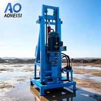 Machine de forage de puits d'eau électrique 180M avec système de commande hydraulique par levier pour l'approvisionnement en eau des zones éloignées