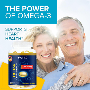 Aceite de Pescado Omega-3 Altamente Purificado en Cápsulas Blandas para la Salud del Corazón, Marca Privada, Natural y Orgánico para Adultos - Product Image 2