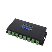 Contrôleur Led DMX512 programmable matriciel 5V 12V 24V pour DJ Club RGB RGBW ARTNET Ethernet SPI DMX Adressable Pixel Signal Convertir
