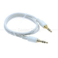 Cable de Extensión de Audio Estéreo de Alta Calidad, Chapado en Oro y Plata, PVC, Macho a Macho, 3.5mm TRS, 3 Polos, para Altavoces y Micrófonos