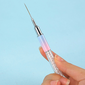 Pinceau de précision pour nail art, 5 tailles (7mm, 9mm, 12mm, 15mm, 20mm), ultra fin, pointe fine, micro-gel UV, pour détails, manucure, salon de beauté - Product Image 6