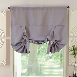 Amity moderno hogar puerta de cristal cortinas decorativas al por mayor corto Color sólido Manual persianas Color personalizable - Product Image 4