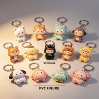 Figurine en résine PVC 3D personnalisée, style anime et dessin animé, modèle articulé en caoutchouc souple, jouet de collection OEM, boîte mystère surprise