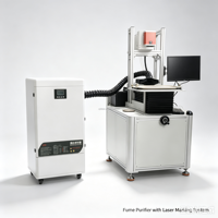 Extracteur de fumée laser, purificateur d'air pour machine de gravure laser/purificateur de gaz d'échappement de machine laser, filtre HEPA