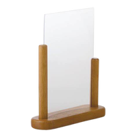 Support de Menu de Table en bois acrylique en plastique personnalisé avec un Design personnalisé