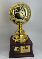 Trophées de jeu de football de haute qualité or argent cuivre grande taille plaques métalliques prix champion sport Souvenir coupe balle match jeu