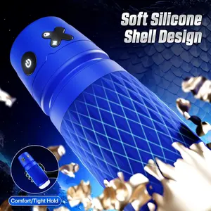 Realistische Cyberskin Mannelijke Masturbator Cup 10 Frequenties Volwassen Seksspeeltjes Met Zacht Siliconen Tunnelontwerp Voor Mannen - Product Image 4