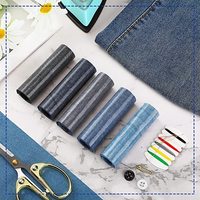 Patchs thermocollants pour la réparation de vêtements, patchs pour jeans à l'intérieur et à l'extérieur, patchs en denim à coudre ou thermocollants pour kits de réparation de jeans