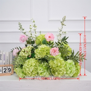 Décoration de mariage DKB, arrangement de fleurs de roses vertes de 50 cm pour allée centrale, décorations de mariage, fleurs pour allée centrale - Product Image 2