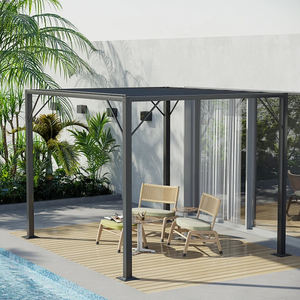 आधुनिक डिजाइन आउटडोर मोटर चालित एल्यूमीनियम पेगोलिया उद्यान फर्नीचर परगोलिया गज़ेबो छाता प्रकार कैनोपी और गज़ेबो और पेर्गोआ - Product Image 5