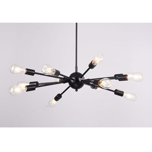 Lampes suspendues fantaisie pour plafond, forme de <span class=keywords><strong>boule</strong></span>, verre, fer, grand luminaire suspendu, <span class=keywords><strong>lustre</strong></span> en cristal - Product Image 4