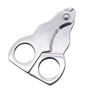 Double Blade Stainless Steel Cigar Cutter Bar Shape Smoking Accessory Tool Manual Cutting Knife Bulk Specification - Product Image 3