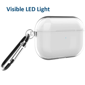 HOCAYU-funda protectora transparente de Tpu suave para <span class=keywords><strong>Airpods</strong></span> <span class=keywords><strong>Pro</strong></span> <span class=keywords><strong>1</strong></span> 2 con llavero - Product Image 6