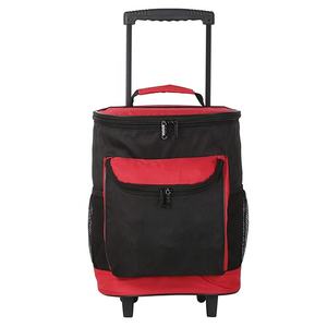 2023 Custom Ice Cream <span class=keywords><strong>Carry</strong></span> Trolley Tote Große Thermal Picknick Rolling <span class=keywords><strong>Cooler</strong></span> <span class=keywords><strong>Bag</strong></span> auf Rad für Lebensmittel - Product Image 1