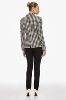 Fabricant de vêtements personnalisé OEM Blazer de bureau pour femme de carrière à revers cranté et à manches longues Veste pour femme