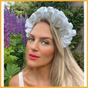 <span class=keywords><strong>Serre</strong></span>-Tête Go Party Perlé BRIDE <span class=keywords><strong>avec</strong></span> Voile Couronne de <span class=keywords><strong>Mariage</strong></span> Bandeau Cheveux pour Filles Douche Nuptiale Enterrement de Vie de Jeune Fille - Product Image 6