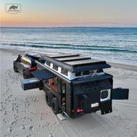 Caravane autonome avec suspension indépendante 17 pieds 11 pieds 12 pieds, camping-car familial 22 pieds, remorque tout-terrain coulissante