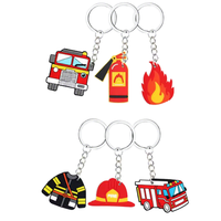 Porte-clés de pompier, pendentif de sac, cadeau pour pompier, porte-clés souvenir, cadeaux pour sacs cadeaux, remplissages de sacs cadeaux