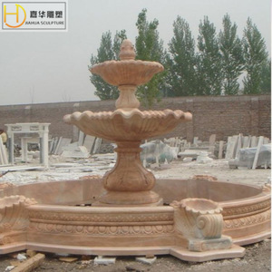 Fontaine en pierre Jiahua pour jardin extérieur, élément aquatique de style européen, design durable en colonne - Product Image 4
