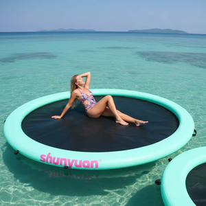 पार्टी तैराकी पूल डॉक के लिए टिकाऊ पानी इंफ्लेटेबल फ्लोट हैममॉक के लिए अनुकूलित pvc <span class=keywords><strong>inflatable</strong></span> matic platform - Product Image 2