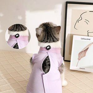 ชุดกู้คืนสําหรับสุนัขแมวหลังการผ่าตัดเสื้อกู้คืนสัตว์เลี้ยงมืออาชีพป้องกันการเลียสุนัข Onesies ชุดกู้คืนการผ่าตัดสัตว์เลี้ยง - Product Image 3