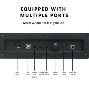 Beisite LM-200 Orgue électrique professionnel à 88 touches lestées et clavier de piano numérique avec 128 sons et 128 rythmes - Product Image 3