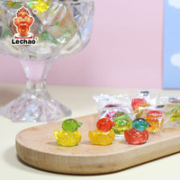 Bonbons gélifiés Lechao en forme de canard mignon, saveurs de fruits assorties, bonbons gélifiés 3D en forme de canard, vente en gros pour les fêtes