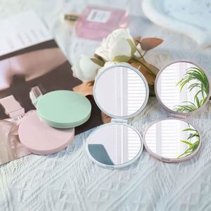 Portable Plastic Beauty Cross-Border E-Commerce Foldable Makeup <b>Small</b> Flip <b>Mirror</b> Double-Sided - Product Image 3