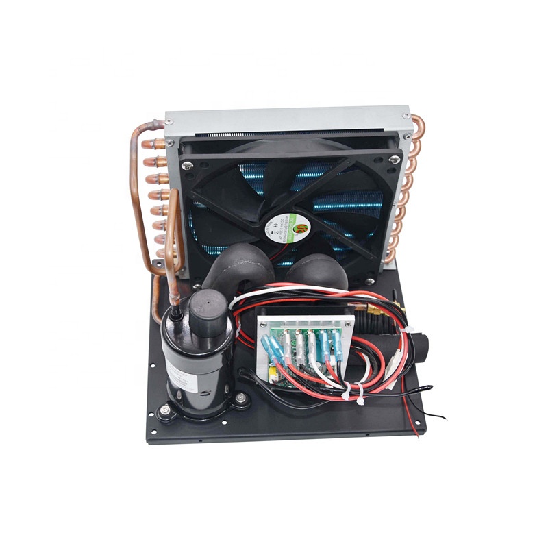 12v 24vミニ冷蔵庫コンプレッサーミニコンデンサー冷却ユニット