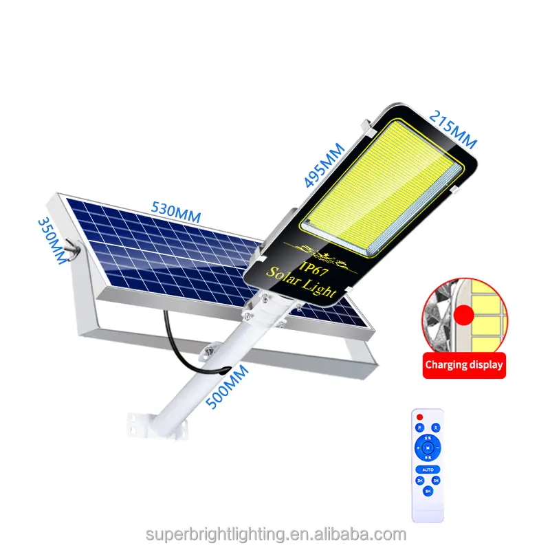 Outdoor Solar Street Light Aluminum Motion Sensor 500w Waterproof Led Solar Street Lamp
