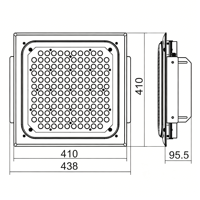 5 Yıl Garantili 100W 150W 200W IP66 Yüksek Parlaklıklı LED Benzin İstasyonu Tavan Lambası