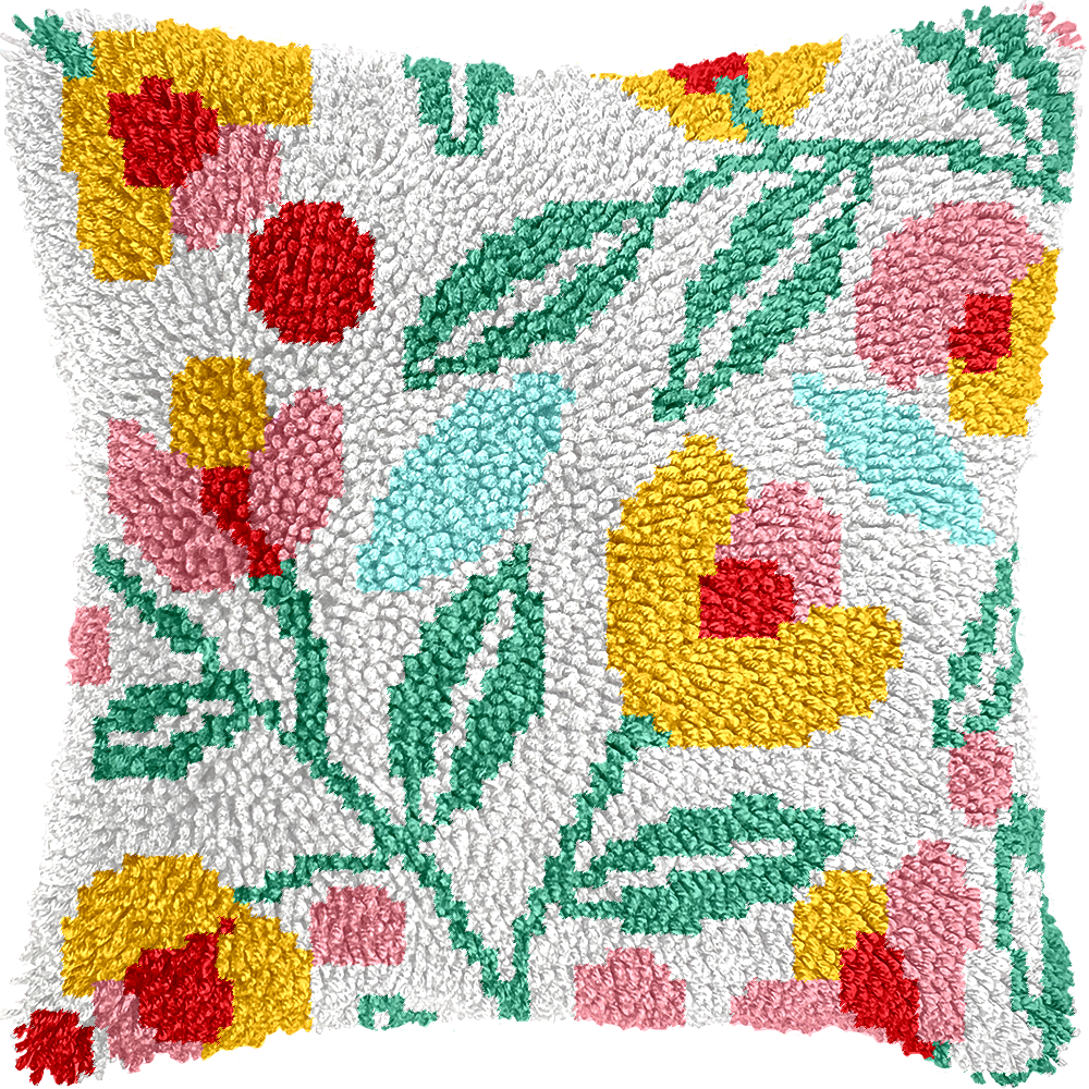 Kit de coussin à crochet de verrouillage de fleur