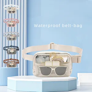 Yiwu agent Wholesale Transparent Clear Waist Bag With Adjustable Strap PVC Belt Bag For Women Men Custom Clear Fanny Pack